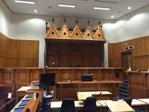 Christchurch High Court's historic dais and canopy
